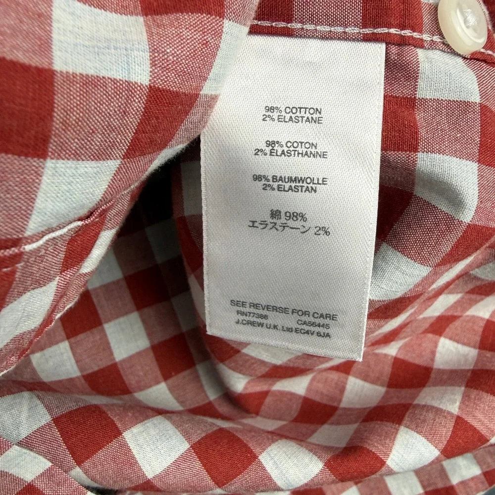 J Crew Oxford Shirt Men's S Plaid Classic Slim Stretch Dress Casual Office Lot 5
